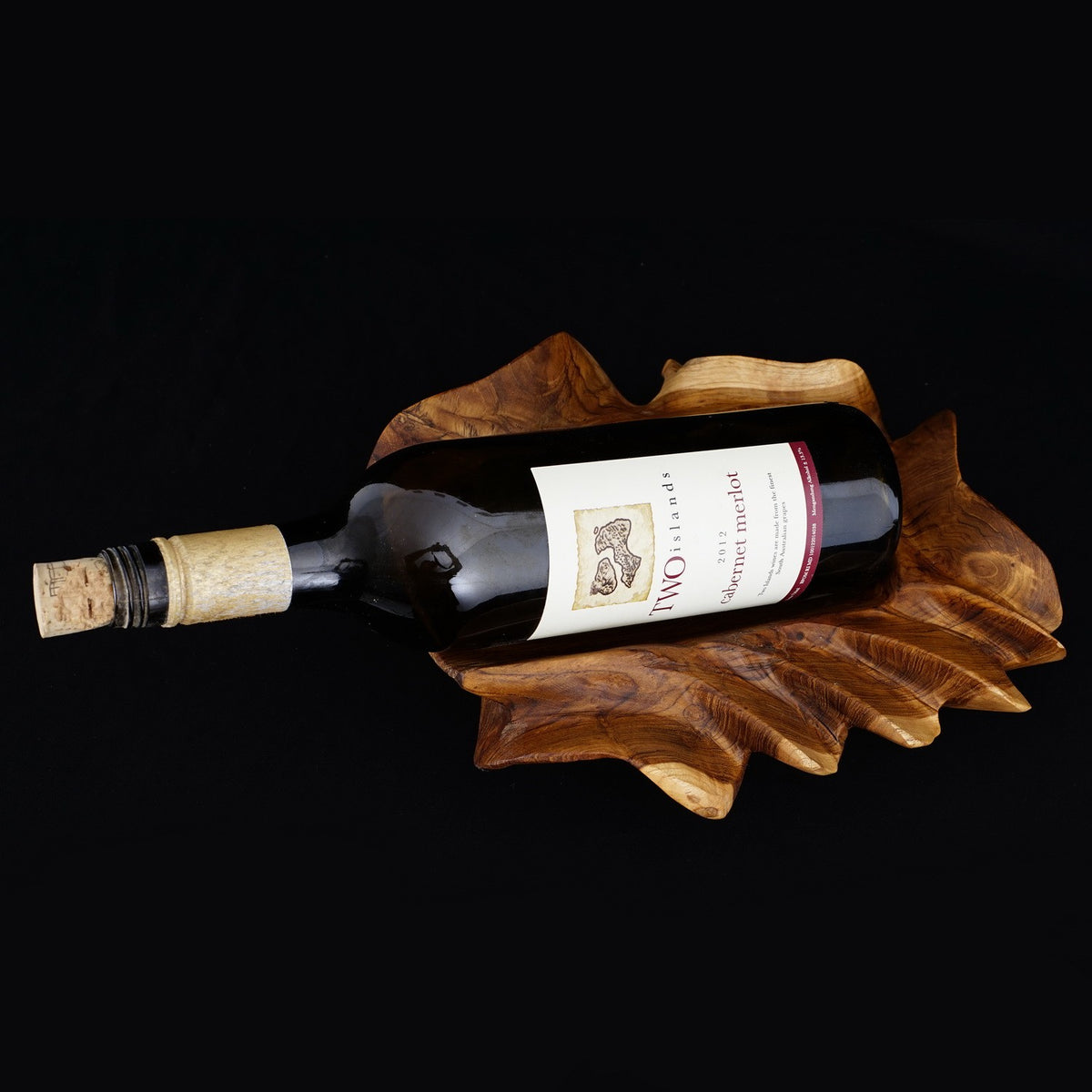 Single wine best sale bottle holder wood