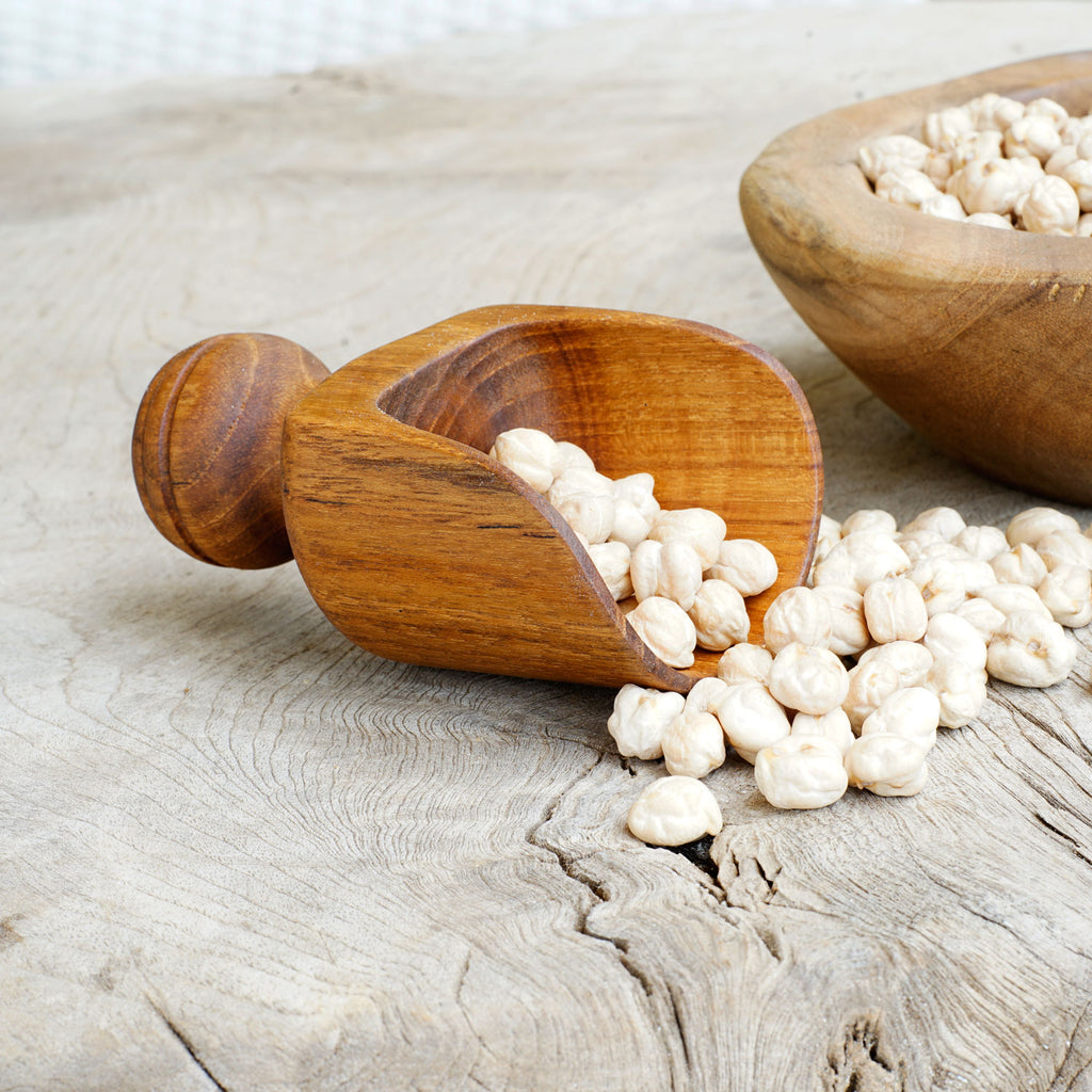 Rico & Plato Small Teak Lentil Scoop - Thumbnail 4